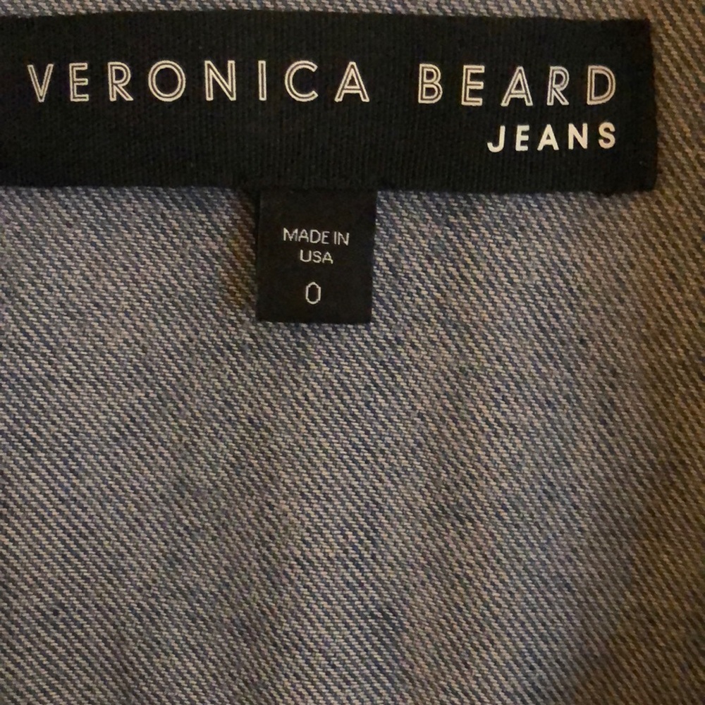 Veronica Beard Denim Drop-waist Jumpsuit Size 0-